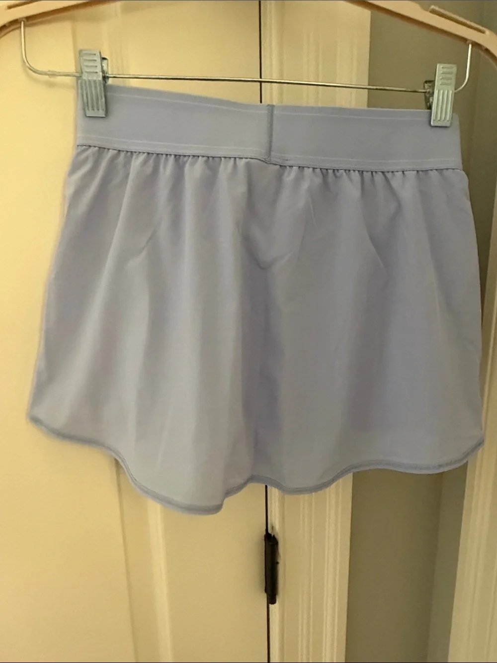 ALO Yoga Lavender Athletic Shorts with Wide Waistband